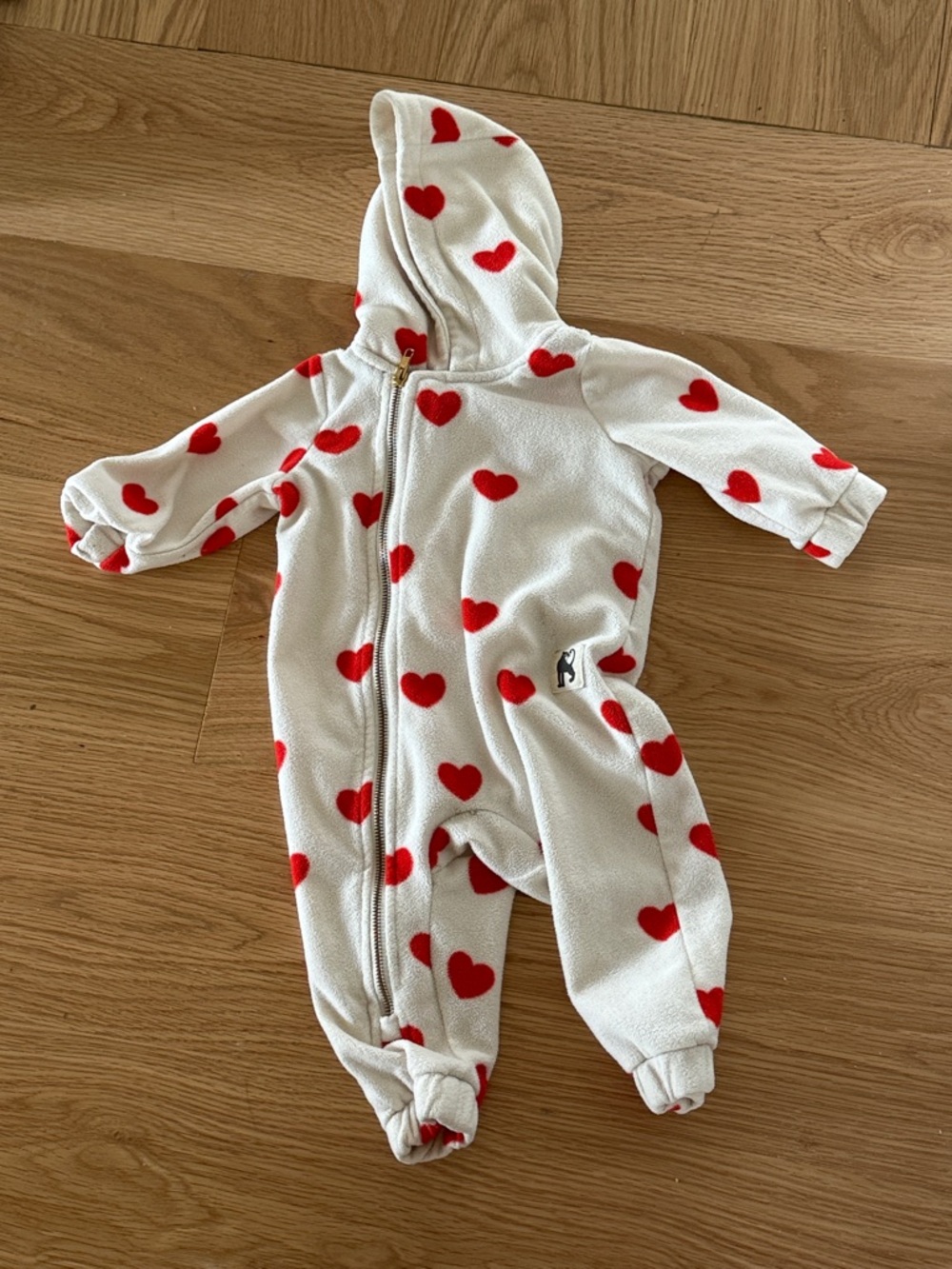 Mini Rodini fleece onesie 6-12 months